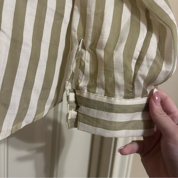 ZARA FLOWY STRIPED SHIRT - Picture 3 of 9